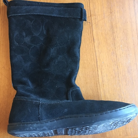Suede Coach Boots - Picture 6 of 6